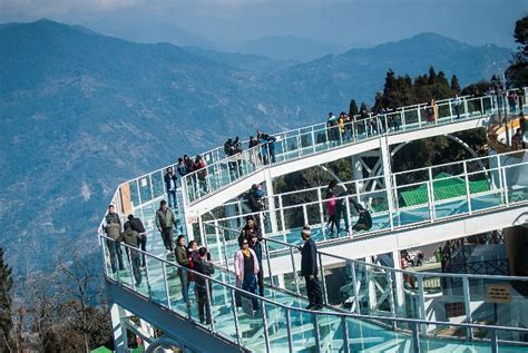 India’s first Glass Skywalk is perched high above mountains in Sikkim Pelling