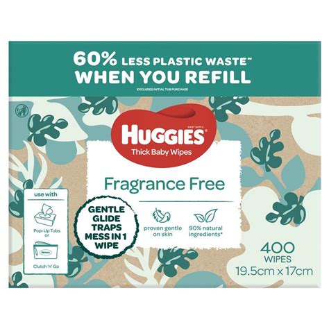 Buy Huggies Fragrance Free Wipes 400 Pack Online at Chemist Warehouse®