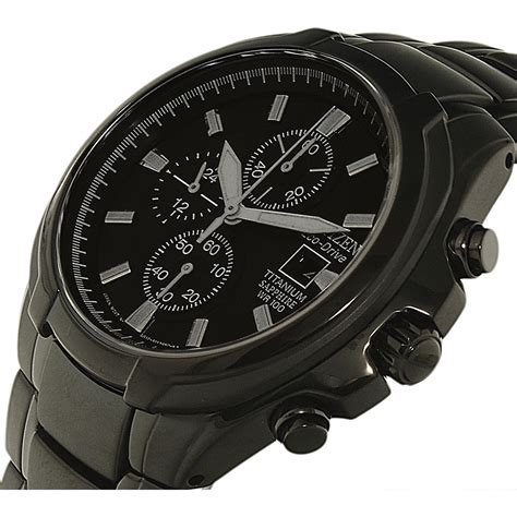 Citizen Men's CA0265-59E Black Titanium Eco-Drive Dress Watch