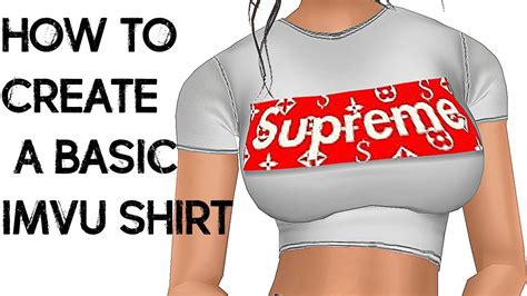 How to Create a Basic IMVU Shirt - YouTube