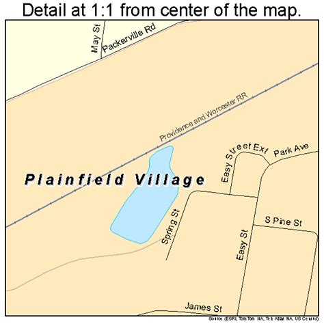 Plainfield Village Connecticut Street Map 0960090