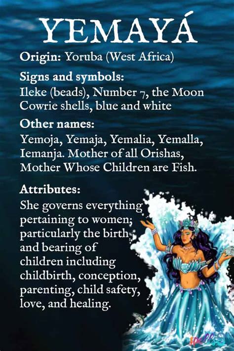 Yemaya: Goddess Symbols, Correspondences, Myth & Offerings – Spells8