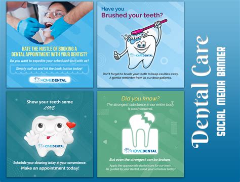 Dental Care Social Media Banner Design by Adobefaysal on Dribbble