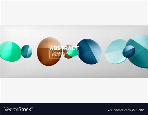 Abstract glossy round shapes background Royalty Free Vector