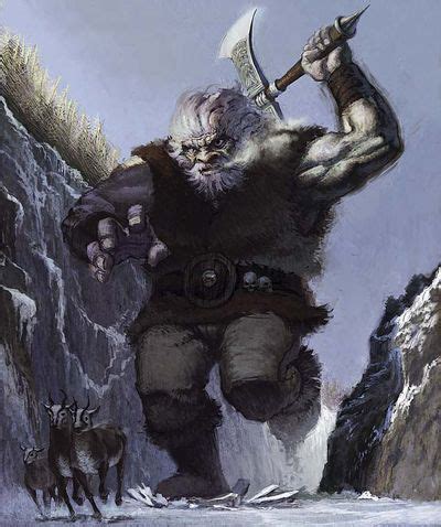 Frost Giant. | Norse mythology, Mythical creatures, Mythology