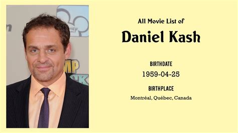 Daniel Kash Movies list Daniel Kash| Filmography of Daniel Kash - YouTube