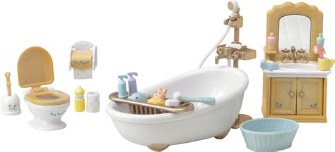 Calico Critters Country Bathroom Set Accessories Dollhouse Furniture - Walmart.com - Walmart.com