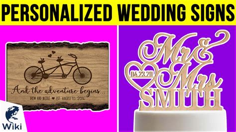 Top 10 Personalized Wedding Signs of 2019 | Video Review