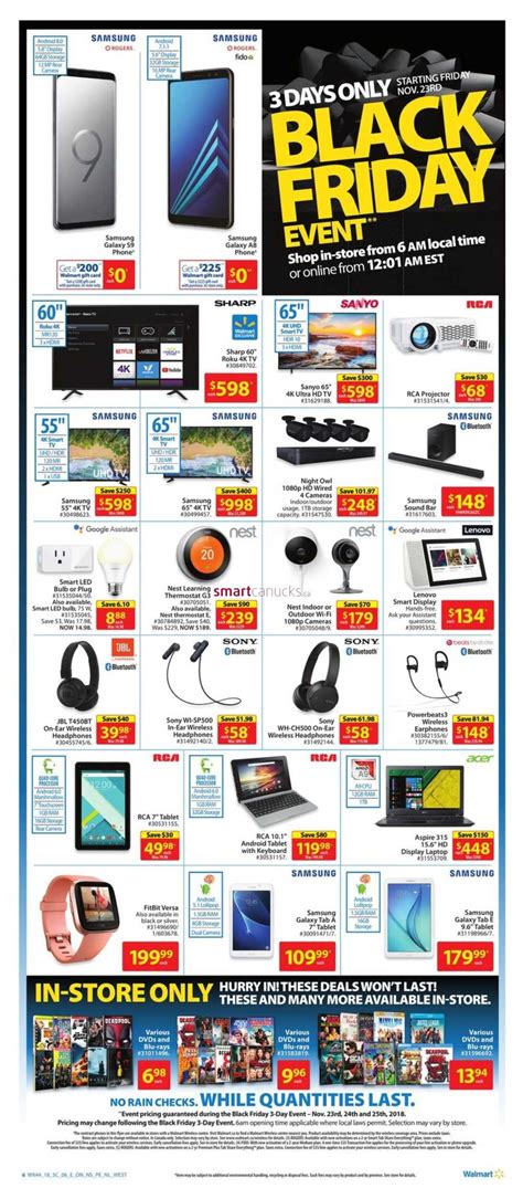 Walmart Black Friday Flyer November 23 to 25, 2018