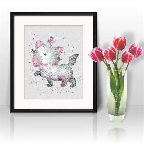 The Aristocats Watercolor Print, The Aristocats Painting, The ...