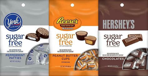 Hershey's Chocolate 3-Ounce Peg Bag Bundle: One 3 Ounce Bag York Sugar ...