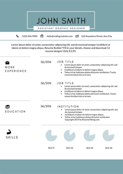 Free MS Word Resume Template | Chronological resume template, Free resume template word ...