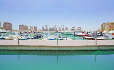 Pearl-Qatar at Doha marina stock image. Image of marina - 157863649