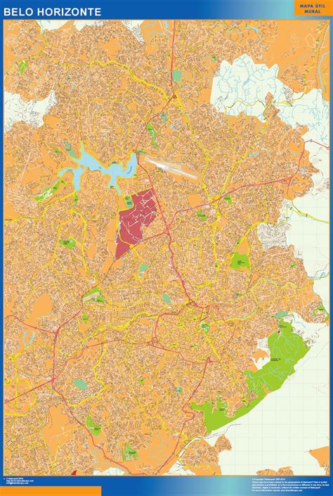 Belo Horizonte map | Wall maps of he world