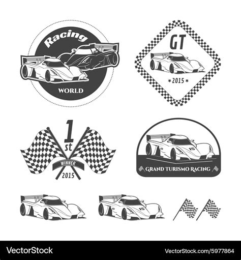 Race Car Logo Vector