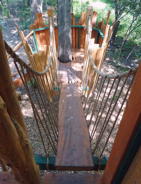 rope bridge treehouse - Google Search | Tree house, Design planning, Outdoor decor