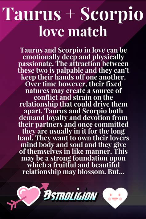 Taurus and Scorpio Relationship: Compatibility and Traits