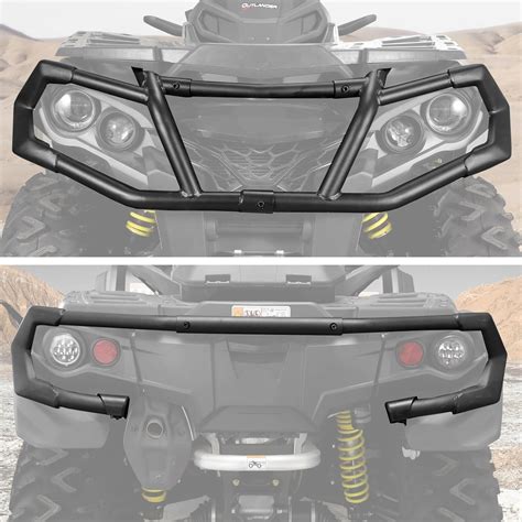 Amazon.com: A & UTV PRO Front & Rear Bumper for Can Am Outlander 2012-2024, Steel Brushguard ...