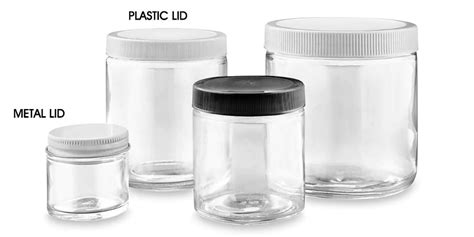 Straight Sided Glass Jars, Straight Sided Jars in Stock - ULINE | Glass ...