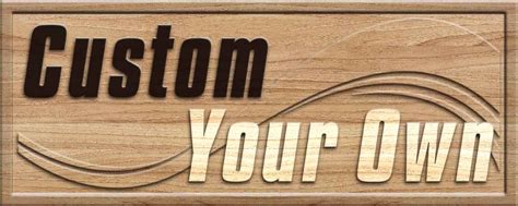 CUSTOM WOOD SIGN Design your own 3D Wooden Bar Sign-in Plaques & Signs from Home & Garden on ...