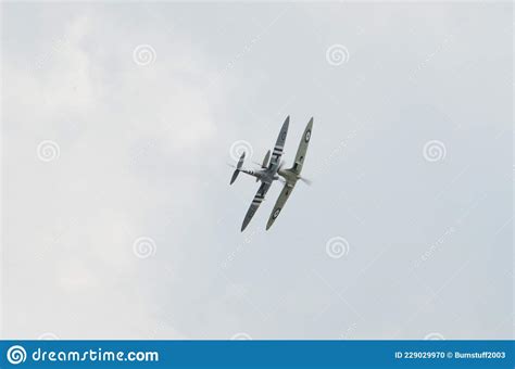 Royal Air Force Battle of Britain Fighter, Spitfire Editorial Image - Image of spitfire, airwar ...