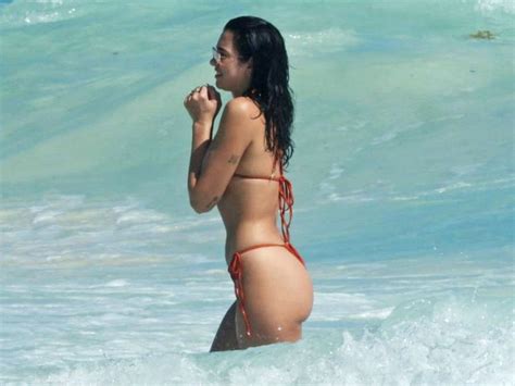 Singer Dua Lipa Stuns In Red Bikini While On Vacation In Mexico: Photos