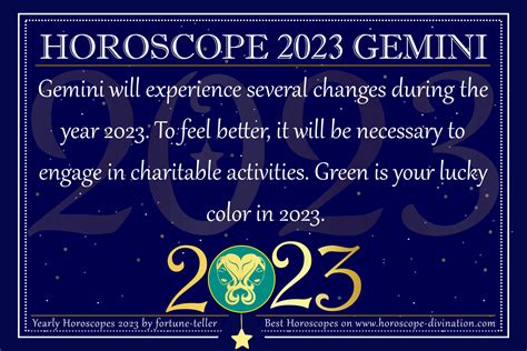 Horoscope 2023 Gemini - Yearly Forecast & Future