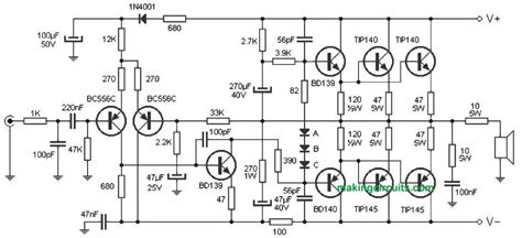 120W Power Amplifier Power Supply Electronic Schematic, 44% OFF