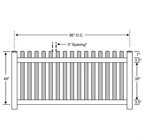 Vinyl Picket Fence - Standard - Ohio Fence Company