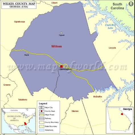 Wilkes County Map, Map of White County Georgia