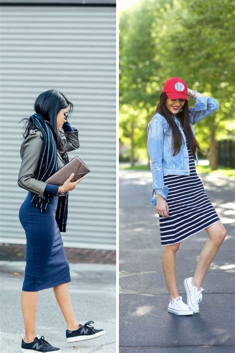 Complete Guide How To Wear Dresses With Sneakers 2023 - LadyFashioniser.com