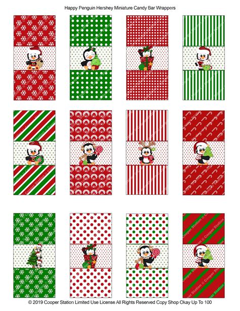 Printable Digital Christmas Hershey Miniature Candy Bar - Etsy | Christmas candy bar, Candy bar ...