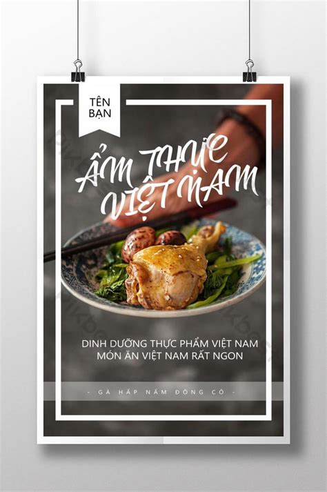 Món ăn Việt Nam phong cách thiết kế poster đơn giản | PSD Tải xuống miễn phí - Pikbest