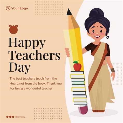 Happy teachers day banner design template 3455665 Vector Art at Vecteezy