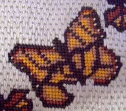 Tent stitch and its variations in needlepoint