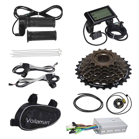 Voilamart Electric Bicycle Kit 26" Rear Wheel 48V 1000W E-Bike Conversion Kit with LCD Display ...