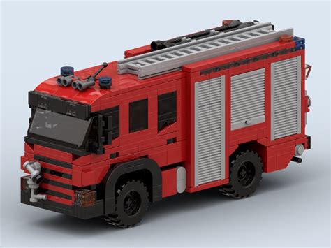 LEGO MOC Bergen Fire Engine 4x4 by mausbricks | Rebrickable - Build ...