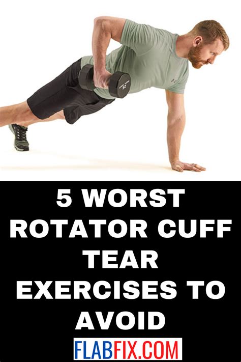 5 Worst Rotator Cuff Tear Exercises to Avoid - Flab Fix