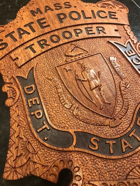 Massachusetts State Police Trooper's Badge | Etsy