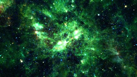 Green Galaxy Stock Video Footage for Free Download