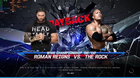 Roman Reigns Vs The Rock WWE Championship WWE 2K22 - YouTube