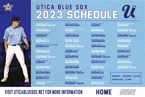 Utica Blue Sox 2023 Schedule | Utica Blue Sox