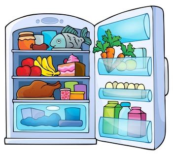 Food In Fridge Clipart Free