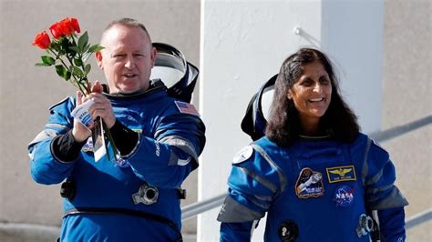 Sunita Williams’ husband reacts to the NASA astronaut being stuck in ...