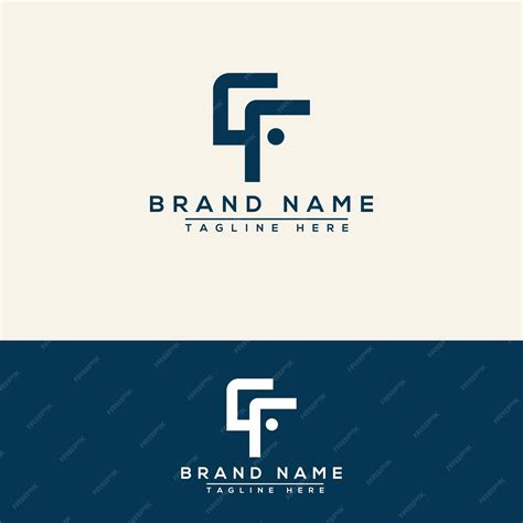 Premium Vector | Cf logo design template vector graphic branding element.