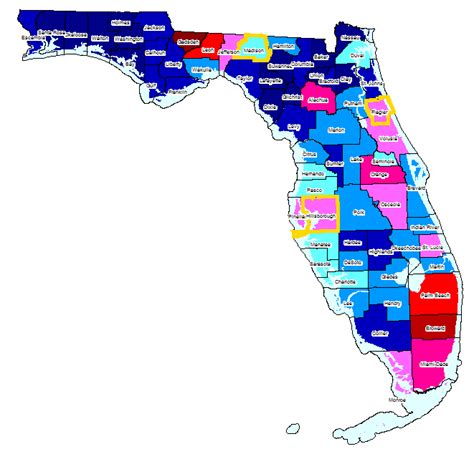 Printable Florida Zip Code Map