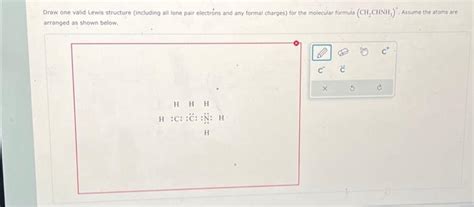 Solved Draw one valid Lewis structure (including all lone | Chegg.com