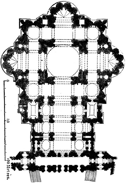 Ground-plan of St. Peter's, Rome | ClipArt ETC