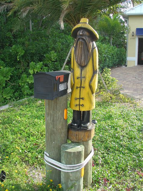 Old Fisherman mail box, Fort Myers Unique Mailboxes, Mailbox Ideas, Old Fisherman, Mail Call ...