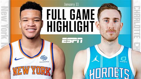 New York Knicks vs. Charlotte Hornets [FULL GAME HIGHLIGHTS] | NBA on ...